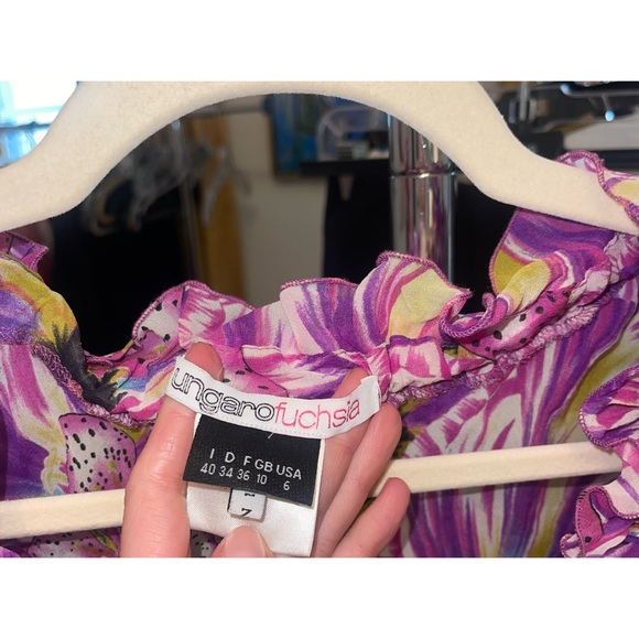 Vintage Ungaro Silk Floral Blouse - US 6 - Picture 11 of 11